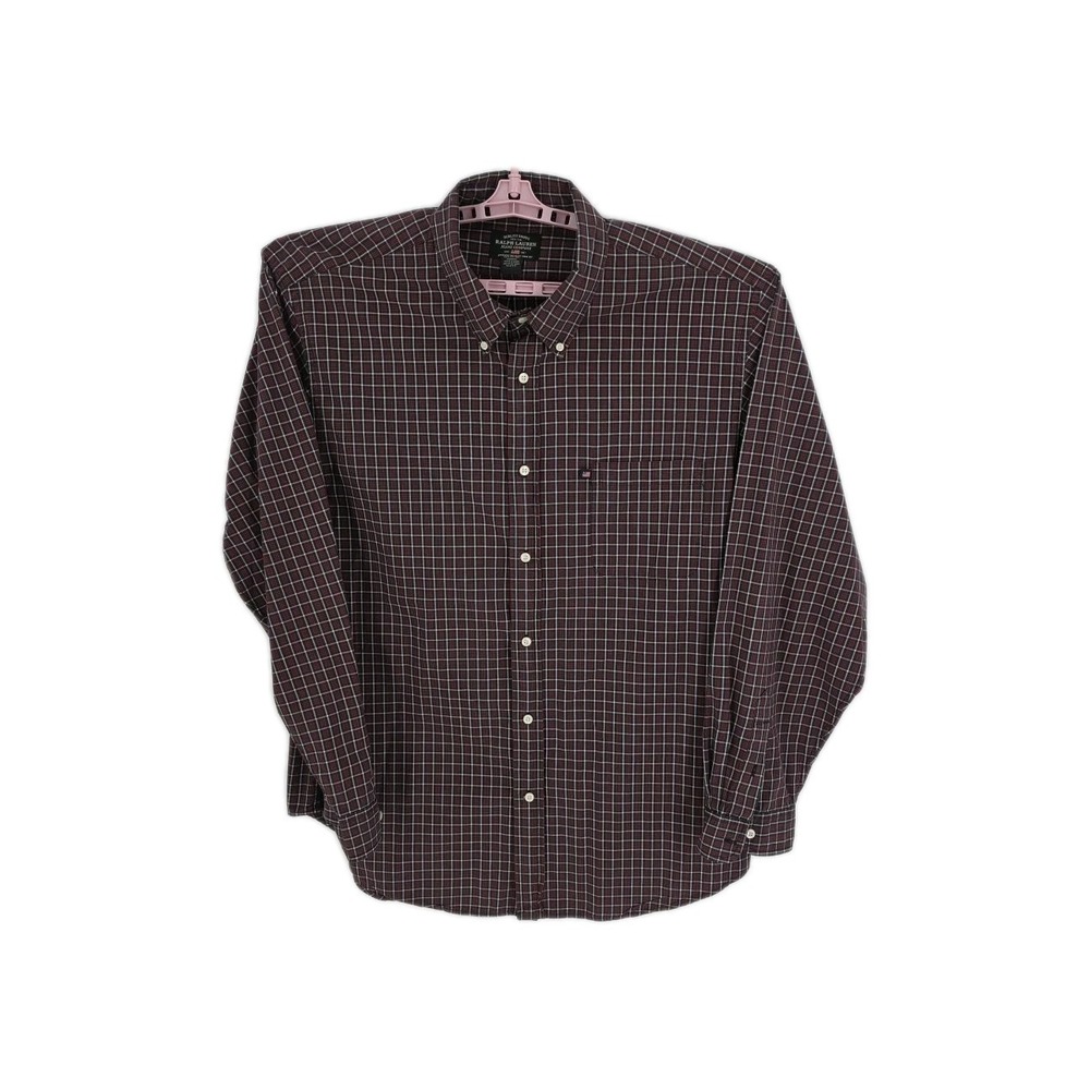 Ralph Lauren‎ Jeans Company n's Red Black White Check 100% Cotton Size XXL